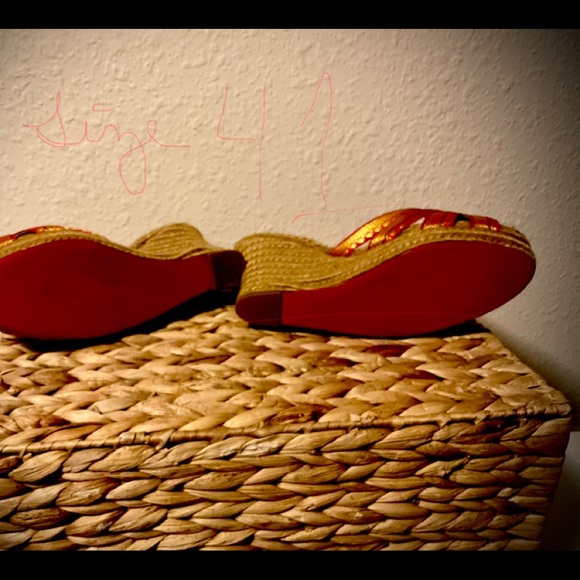 Christian Louboutin espadrille wedges - Picture 3 of 5
